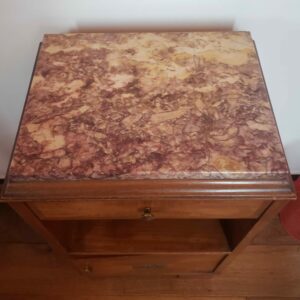 Table chevet plateau en marbre