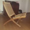 2 chaises à corde années 50 style Hans Wegner – Image 6