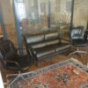 Canapé banquette DRABERT cuir noir – Image 5