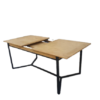 Table papillon bois et acier laqué