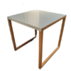 Table Habitat KILO Bois et acier laqué