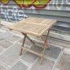 Table de jardin pliante en teck – Image 2