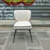 Chaise WAYNE velours blanche – Image 4