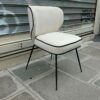 Chaise WAYNE velours blanche – Image 5