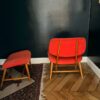 Fauteuil et repose pieds scandinave – Image 2