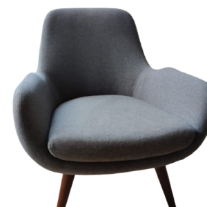 Fauteuil tissu gris Made.com (collector)