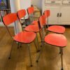 5 chaises "Fourmi" formica rouge – Image 4
