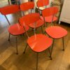 5 chaises "Fourmi" formica rouge – Image 3