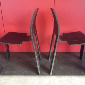 4 chaises design Gijs BAKKER années 70-80