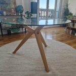 Table à manger en verre et bois modèle Fabian Alinéa – Image 3