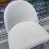 Tabouret de bar BANE blanc bouclette – Image 4