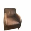 Paire fauteuils club en cuir