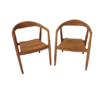 Paire de fauteuils scandinaves en teck – Image 3