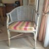 Fauteuil en rotin, dossier canné – Image 3