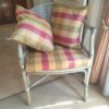 Fauteuil en rotin, dossier canné – Image 2
