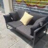 Canapé banquette moderne métal et tissu – Image 6