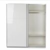 Grande Armoire penderie blanc laquée, portes coulissantes – Image 3