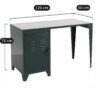 Bureau en acier style industriel – Image 3