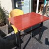 Bureau écolier vintage formica et métal avec sa chaise – Image 2