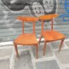 2 Chaises en bois années 50/60 ZINA – Image 2