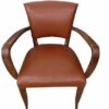 Fauteuil Bridge skaï et bois