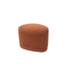 Pouf ENZO tissu bouclettes couleur Rouille