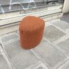 Pouf ENZO tissu bouclettes couleur Rouille – Image 4