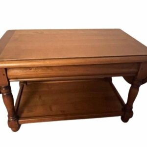 Table basse à volets ancienne en bois