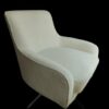 Fauteuil Golden Gun bouclette blanc