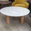 Table basse marbre et bois veiné – Image 3