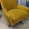 Fauteuil rotatif GOLDEN GUN moutarde – Image 3