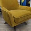 Fauteuil rotatif GOLDEN GUN moutarde – Image 2