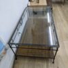 Table basse fer forgé et plateau vitré – Image 4