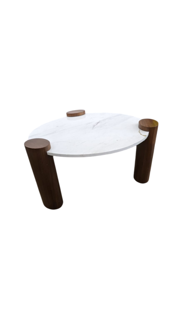 Table basse MIEIS marbre blanc