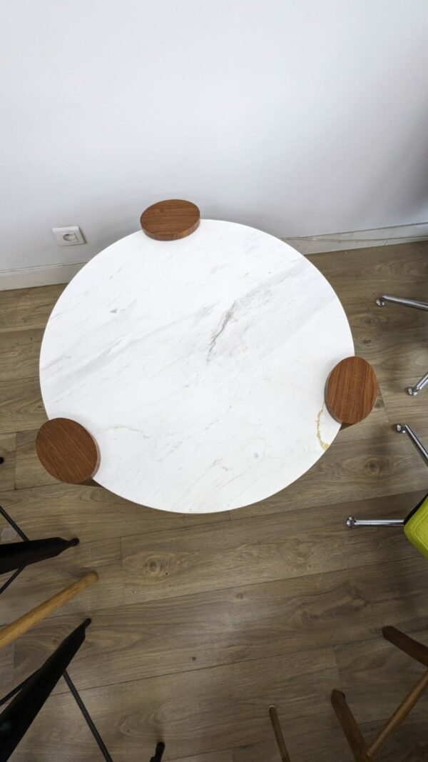 Table basse MIEIS marbre blanc – Image 5