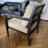 Fauteuil contemporain en bois noir – Image 3