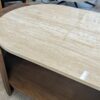 Table basse noyer et travertin "kintsugi" ELIPSE – Image 5