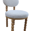 Fauteuil BOLD blanc bouclette
