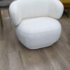 Fauteuil Cosy GUILIA blanc bouclette – Image 3