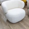 Fauteuil Cosy GUILIA blanc bouclette – Image 2