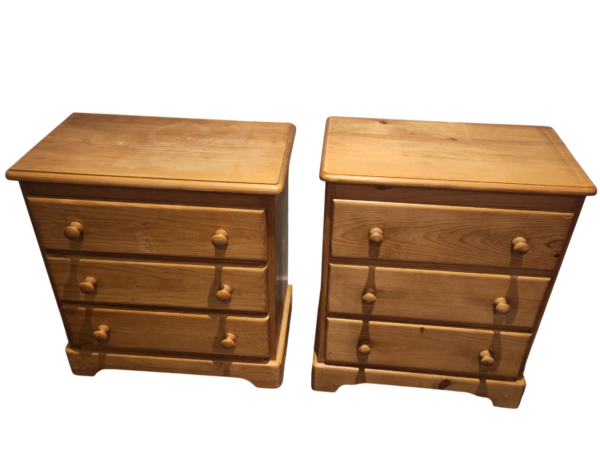 Paire de commode en bois