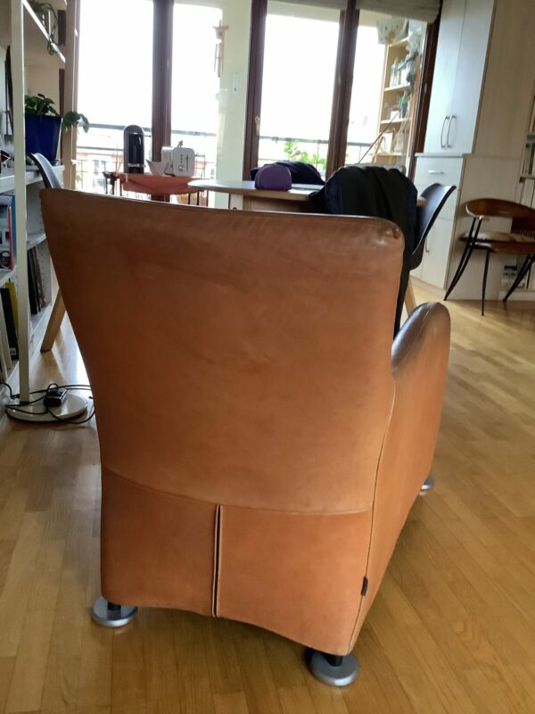 Fauteuil en beau cuir MONTIS – Image 3