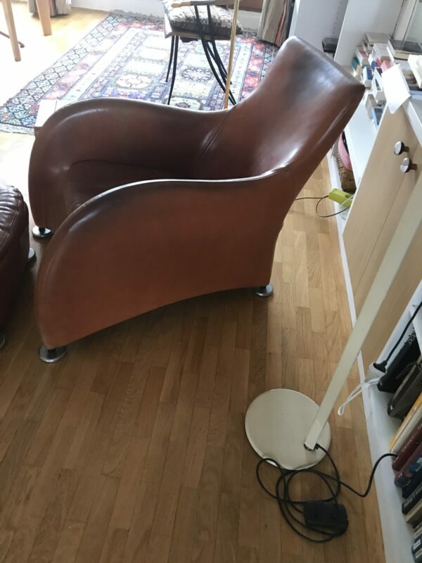 Fauteuil en beau cuir MONTIS – Image 4