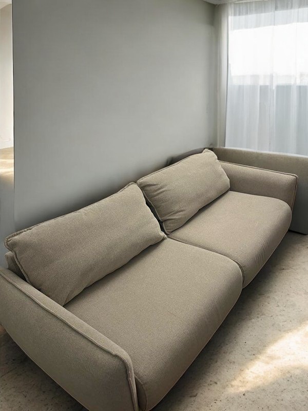Canapé Carlota 3 places beige 213 cm – Image 3
