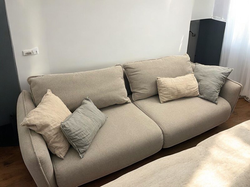 Canapé Carlota 3 places beige 213 cm – Image 4