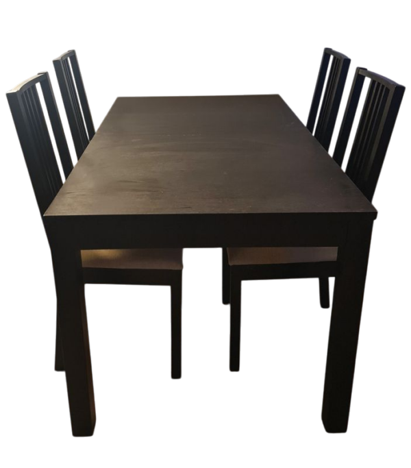 Table Extensible + 4 Chaises