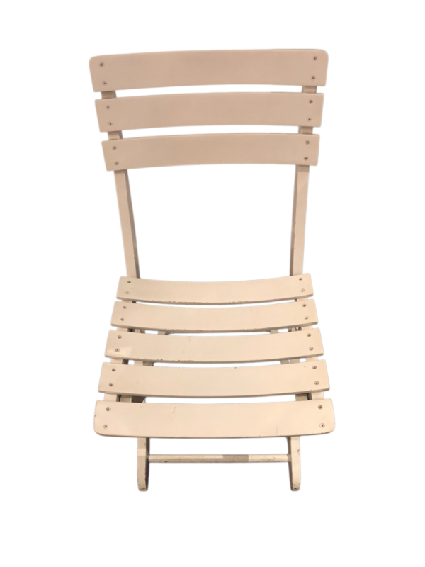 4 chaises en bois blanc Triconfort