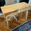 Bureau / console moderne et élégant en bois clair – Image 2