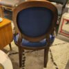 Fauteuil style Louis XV bleu – Image 3