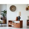 Meuble TV en palissandre massif 85 cm – Image 2